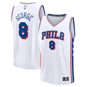 Paul George Philadelphia 76ers Youth Moderne Fast Break Replica Player Jersey Association Edition White - Maillot de marque reconnue - Faites confiance à la qualité