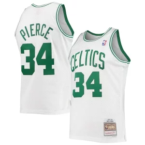 Paul Pierce Éclatant Boston Celtics Hardwood Classics Swingman Jersey White/Kelly Green - Pour les matchs d'athlétisme - Restez frais et confortable
