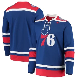 Philadelphia 76ers G Prime III Sports by Carl Banks Pointman Hockey Fashion Jersey Royal - Fait à la main - Un produit unique et de qualité