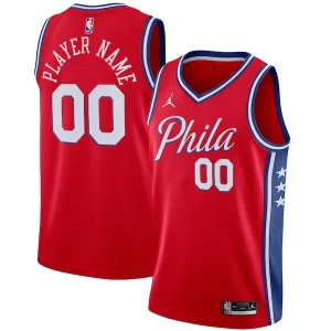 Philadelphia 76ers Jordan Brand Swingman Confortable Custom Jersey Statement Edition Red - Pour les matchs d'athlétisme - Restez frais et confortable