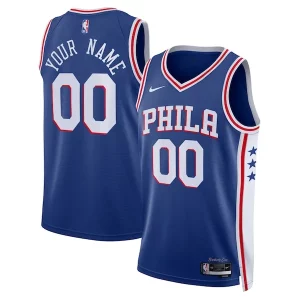 Philadelphia 76ers Nike Unisex Notable 2022/23 Swingman Custom Jersey Royal Icon Edition - Fait à la main - Un produit unique et de qualité