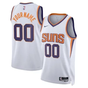 Phoenix Suns Nike Unisex 2022/23 Swingman Uniques Custom Jersey White Association Edition - Pour les matchs d'athlétisme - Restez frais et confortable