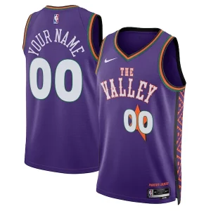 Phoenix Suns Nike Confortable Unisex 2024/25 Custom Swingman Jersey City Edition Purple - Parfait pour le match jour - Montrez votre support avec style