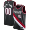 Portland Trail Blazers Nike 2020/21 Magnifique Swingman Custom Jersey Icon Edition Black - Vêtement de fan emblématique - Montrez votre amour pour l'équipe