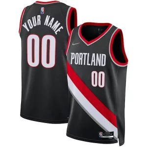 Portland Trail Blazers Nike 2021/22 Diamond Notable Swingman Custom Jersey Icon Edition Black - Pour les amateurs de basketball passionnés - Livraison rapide