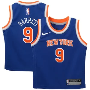 RJ Splendide Barrett New York Knicks Nike Preschool Swingman Player Jersey Icon Edition Blue - Maillot de qualité supérieure - Durable et résistant