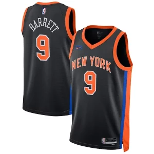 RJ Barrett New York Knicks Nike Unisex 2022/23 Swingman Jersey City Tendance Edition Black - Vêtement de fan emblématique - Montrez votre amour pour l'équipe