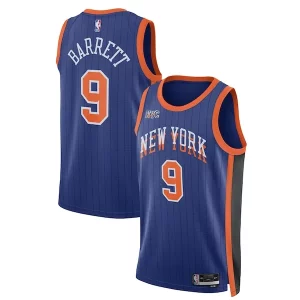 RJ Barrett New York Knicks Nike Unisex 2023/24 Uniques Swingman Jersey Blue City Edition - Idéal pour les collectionneurs - Qualité premium garantie
