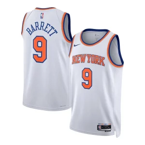 RJ Barrett Uniques New York Knicks Nike Unisex Swingman Jersey Association Edition White - Design innovant - Écarte-vous du commun des mortels