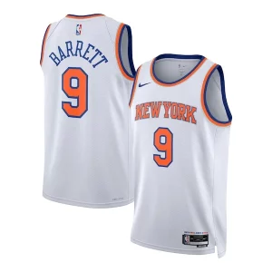 RJ Barrett New York Knicks Nike Confortable Unisex Swingman Jersey Association Edition White - Dernières unités - Ne manquez pas cette opportunité