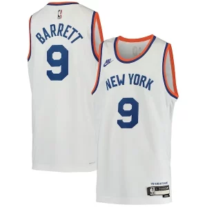 RJ Barrett New York Knicks Nike Youth 2021/22 Swingman Splendide Player Jersey Classic Edition White - Idéal pour les soirées de sport - Montrez votre style