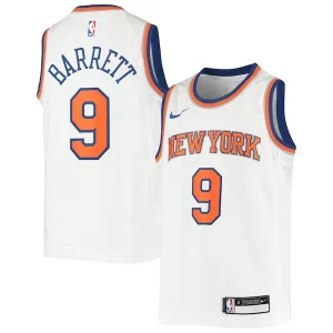 RJ Barrett New York Knicks Nike Youth Élégant Swingman Jersey Association Edition White - Édition commemorative - Souvenez-vous des moments inoubliables