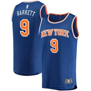 RJ Barrett New York Knicks Replica Fast Charming Break Jersey Blue Icon Edition - Maillot de qualité supérieure - Durable et résistant