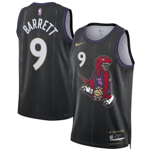 RJ Barrett Toronto Raptors Nike Unisex 2024/25 Swingman Player Jersey City Edition Personalisable Black - Idéal pour les collectionneurs - Qualité premium garantie