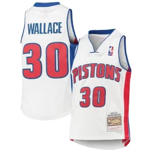 Rasheed Wallace Detroit Pistons Youth 2003/04 Hardwood Classics Swingman Sophistiqué Jersey White - Pour les amateurs de basketball passionnés - Livraison rapide