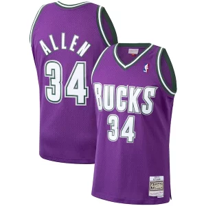 Ray Allen Milwaukee Bucks 2000/01 Hardwood Classics Swingman Jersey Commémoratif Purple - Dernières unités - Ne manquez pas cette opportunité