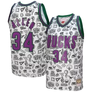 Ray Allen Milwaukee Bucks 2000/01 Swingman Collectible Jersey White - Design innovant - Écarte-vous du commun des mortels