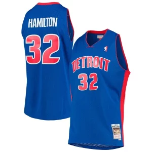 Richard Hamilton Detroit Pistons 2003/04 Hardwood Classics Swingman Jersey Blue Bold - Idéal pour les collectionneurs - Qualité premium garantie