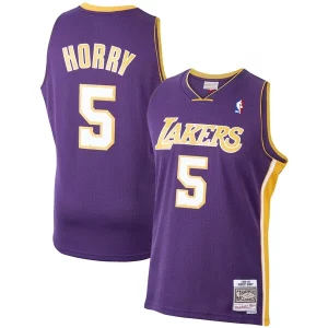 Robert Horry Los Angeles Lakers 1999/00 Hardwood Classics Swingman Superbe Jersey Purple - Édition commemorative - Souvenez-vous des moments inoubliables