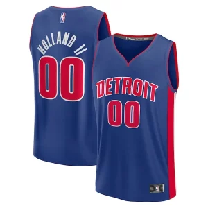 Ron Holland II Detroit Pistons Youth Fast Break Replica Player Jersey Icon Splendide Edition Blue - Promotion limitée - Profitez de la réduction avant qu'elle ne soit terminée