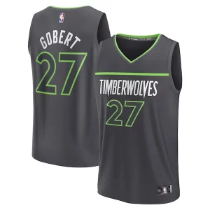 Rudy Gobert Minnesota Timberwolves Fast Break Replica Player Jersey Statement Edition Bold Black - Promotion limitée - Profitez de la réduction avant qu'elle ne soit terminée