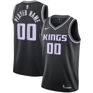 Sacramento Kings Classique Nike Swingman Custom Jersey Black Statement Edition - Stock limité - Commandez vite votre maillot exclusif