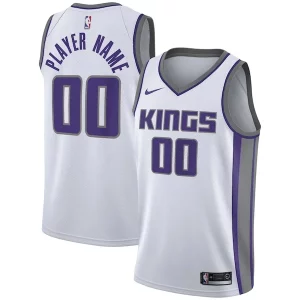 Sacramento Kings Nike Swingman Personalisable Custom Jersey White Association Edition - Maillot authentique - Reproduit avec soin