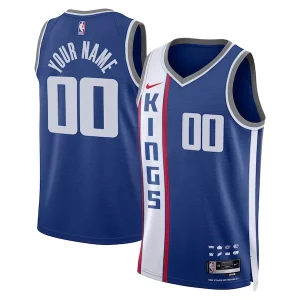 Sacramento Kings Nike Unisex 2023/24 Custom Swingman Jersey Collectible Blue City Edition - Maillot de collection - Un bijou pour les amateurs