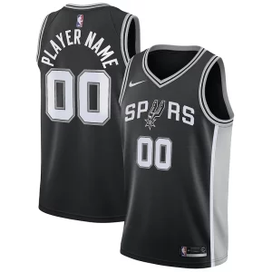 San Antonio Spurs Nike Swingman Collectible Custom Jersey Black Icon Edition - Vêtement de fan emblématique - Montrez votre amour pour l'équipe