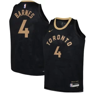 Scottie Barnes Sophistiqué Toronto Raptors Nike Youth 2022/23 Swingman Jersey City Edition Black - Pour les joueurs de basketball amateurs - Adapté à tous les styles de jeu