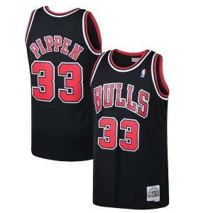 Scottie Pippen Chicago Bulls 1997/98 Hardwood Classics Swingman Jersey Moderne Black/White - Idéal pour les collectionneurs - Qualité premium garantie