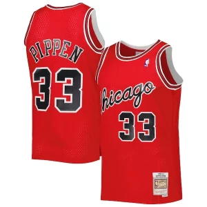 Scottie Exquisite Pippen Chicago Bulls Hardwood Classics 2003 04 Swingman Jersey Red - Maillot authentique - Reproduit avec soin