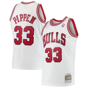 Scottie Pippen Chicago Bulls Incontournable Hardwood Classics Swingman Jersey White/Black - Offre spéciale - Achetez maintenant et économisez