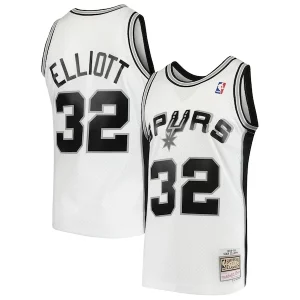 Sean Elliott San Antonio Spurs 1998/99 Hardwood Classics Swingman Jersey Exquisite White - Vêtement de fan emblématique - Montrez votre amour pour l'équipe