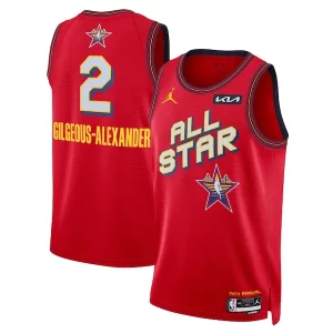 Shai Gilgeous Alexander Nike Unisex 2025 NBA All Star Game Swingman Player Confortable Jersey Red - Livraison gratuite - Économisez sur les frais d'expédition