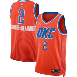 Shai Gilgeous Alexander Oklahoma City Thunder Collectible Jordan Brand Unisex Swingman Jersey Statement Edition Orange - Garantie satisfaction - Si vous n'êtes pas satisfait