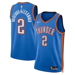 Shai Gilgeous Alexander Oklahoma City Thunder Nike Unisex Swingman Replica Jersey Exquisite Icon Edition Blue - Pour les fans de la ligue - Un maillot authentique de la compétition