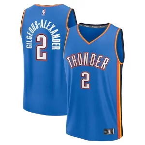 Shai Gilgeous Alexander Oklahoma City Thunder Youth Fast Break Replica Player Jersey Icon Edition Blue Haut de gamme - Dernières unités - Ne manquez pas cette opportunité
