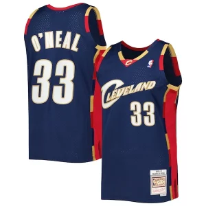 Shaquille O'Neal Cleveland Cavaliers Hardwood Classics 2009/10 Collectible Jersey Navy - Maillot de championnat - Revivez les victoires glorieuses