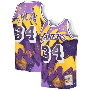Shaquille O'Neal Los Angeles Lakers Hardwood Dashing Classics 1996/97 Hyper Hoops Swingman Jersey Purple - Livraison gratuite - Économisez sur les frais d'expédition