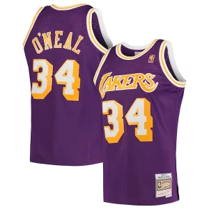 Shaquille O'Neal Los Angeles Lakers Hardwood Classics Swingman Exclusif Jersey Purple/Royal/Gold - Événement exclusif - Soyez l'un des premiers à avoir ce maillot