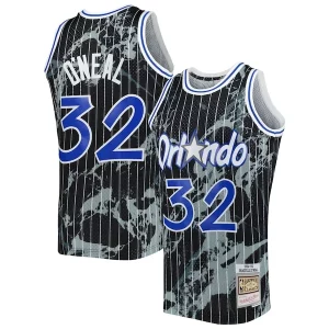 Shaquille O'Neal Orlando Magic Refiné 1994/95 Hardwood Classics Marble Swingman Jersey Black - Pour les fans de la ligue - Un maillot authentique de la compétition