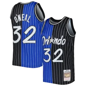 Shaquille O'Neal Orlando Magic Éclatant Hardwood Classics 1994/95 Split Swingman Jersey Blue/Black - Garantie satisfaction - Si vous n'êtes pas satisfait