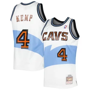 Shawn Kemp Cleveland Exclusif Cavaliers Hardwood Classics Swingman Jersey White - Vêtement de fan emblématique - Montrez votre amour pour l'équipe