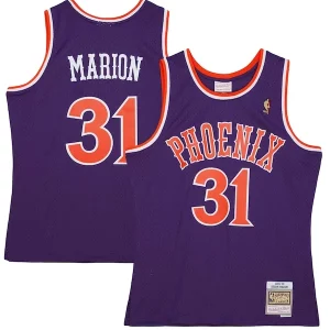 Shawn Marion Phoenix Suns Commémoratif 2001/02 Hardwood Classics Swingman Jersey Purple - Maillot authentique - Reproduit avec soin