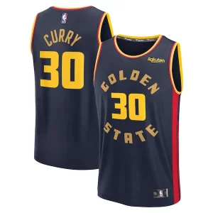 Stephen Curry Golden State Warriors 2024/25 Fast Tendance Break Player Jersey City Edition Navy - Offre spéciale - Achetez maintenant et économisez