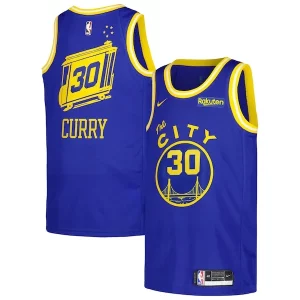 Stephen Curry Golden State Warriors Nike Swingman Player Jersey Classic Edition Royal Dashing - Idéal pour les collectionneurs - Qualité premium garantie