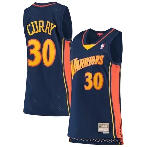 Stephen Curry Golden Haut de gamme State Warriors Women's 2009 10 Hardwood Classics Swingman Jersey Navy - Pour les joueurs de basketball amateurs - Adapté à tous les styles de jeu