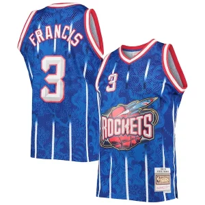 Steve Francis Houston Authentique Rockets Hardwood Classics 1999/00 Lunar New Year Swingman Jersey Blue - Idéal pour les collectionneurs - Qualité premium garantie