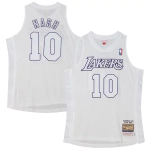 Steve Nash Los Angeles Lakers 2012 Authentic Player Magnifique Jersey White - Parfait pour le match jour - Montrez votre support avec style